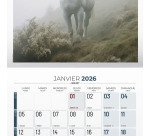 Calendrier souple illustré cheval 30 x 30 cm