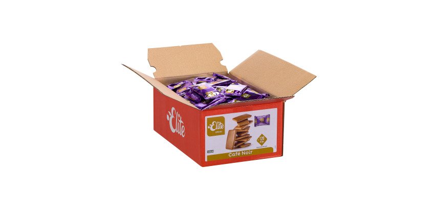 Biscuits Elite Café noir - Carton de 120