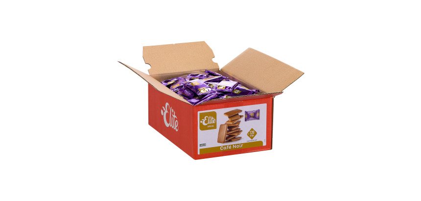 Biscuits Elite Café noir - Carton de 120