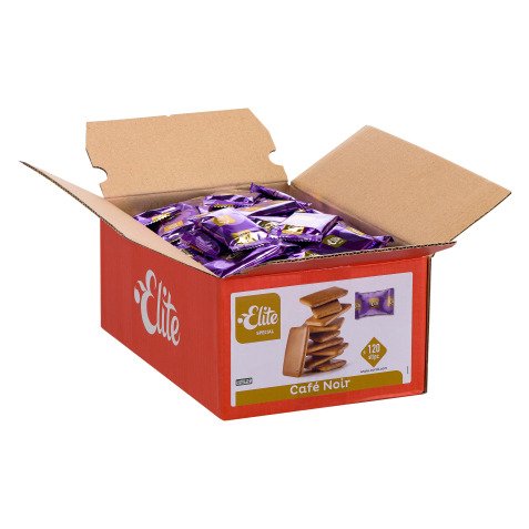 Biscuits Elite Café noir - Carton de 120