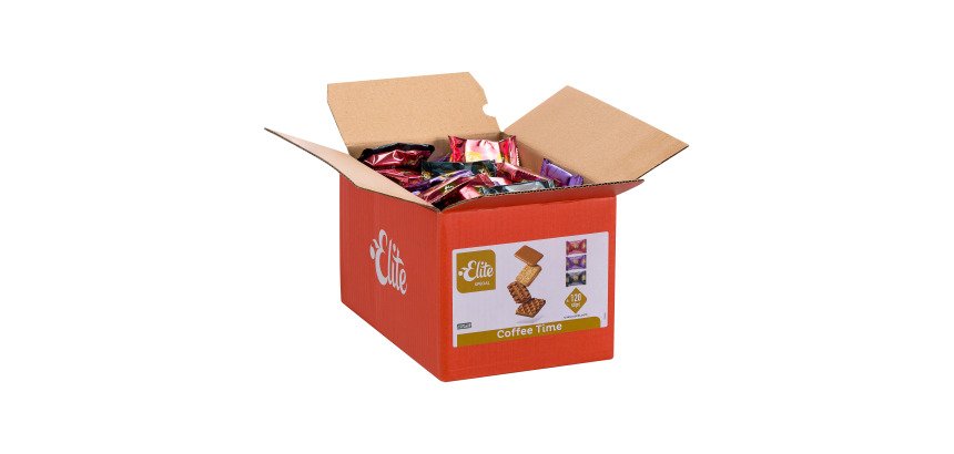 Biscuits Coffee Time assortiment Elite - Carton de 120 pièces