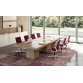 Tavolo riunione Quadrifoglio Cubo Wenge 1.400 x 1.400 mm