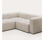 Canapé d’angle Blok 4 places beige 320 x 230 cm