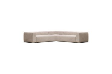Canapé d’angle Blok 6 places beige 320 x 320 cm
