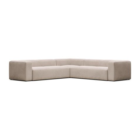 Canapé d’angle Blok 6 places beige 320 x 320 cm