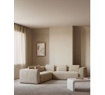 Canapé d’angle Blok 6 places beige 320 x 320 cm