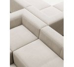 Canapé d’angle Blok 6 places beige 320 x 320 cm