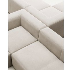 Canapé d’angle Blok 4 places beige 290 x 290 cm