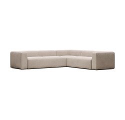 Canapé d’angle Blok 5 places beige 320 x 290 cm