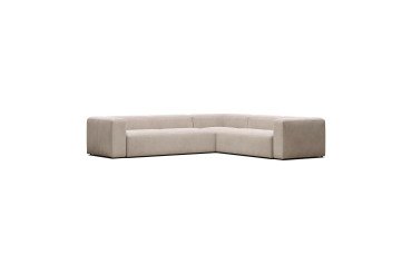 Canapé d’angle Blok 5 places beige 320 x 290 cm