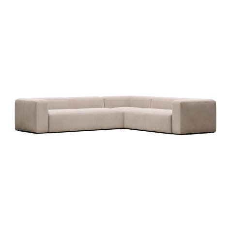 Canapé d’angle Blok 5 places beige 320 x 290 cm