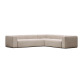 Canapé d’angle Blok 5 places beige 320 x 290 cm