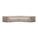 Canapé d’angle Blok 4 places beige 290 x 290 cm