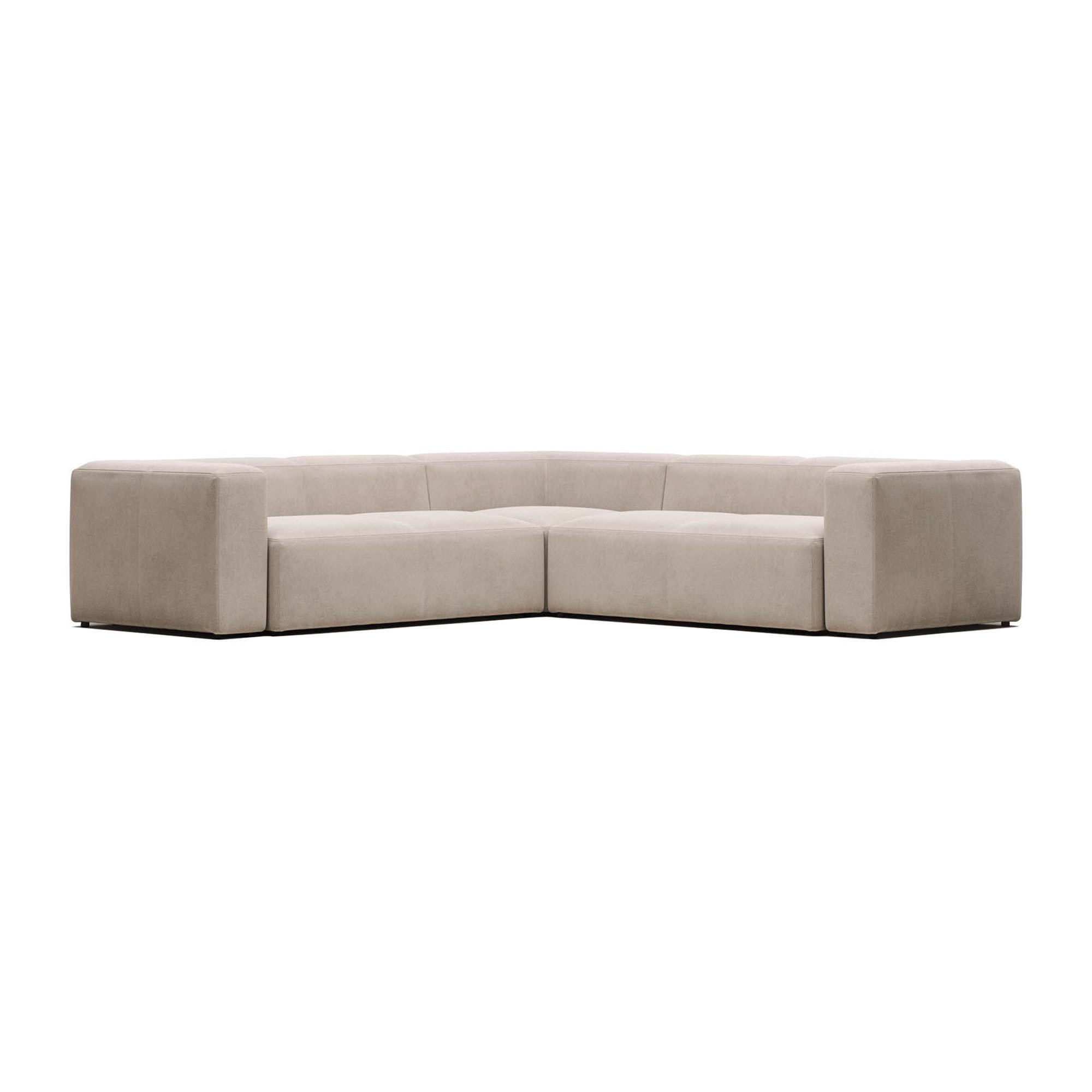Canapé d’angle Blok 4 places beige 290 x 290 cm