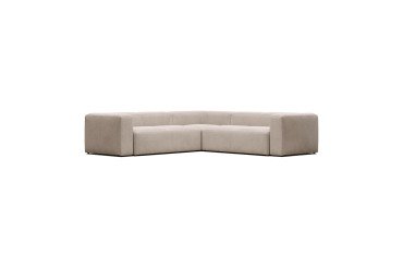 Canapé d’angle Blok 4 places beige 290 x 290 cm