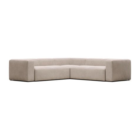 Canapé d’angle Blok 4 places beige 290 x 290 cm