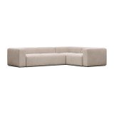 Canapé d’angle Blok 3 places beige 290 x 230 cm