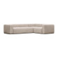 Canapé d’angle Blok 3 places beige 290 x 230 cm