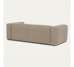 Canapé Blok 2 places méridienne droite beige 240 cm