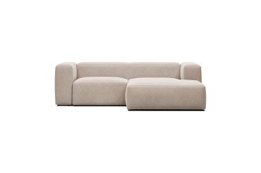 Canapé Blok 2 places méridienne droite beige 240 cm