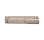 Canapé Blok 4 places méridienne droite beige 330 cm
