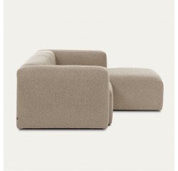```html
Sofa Blok 3-seater beige with right-hand chaise longue 300 cm
```