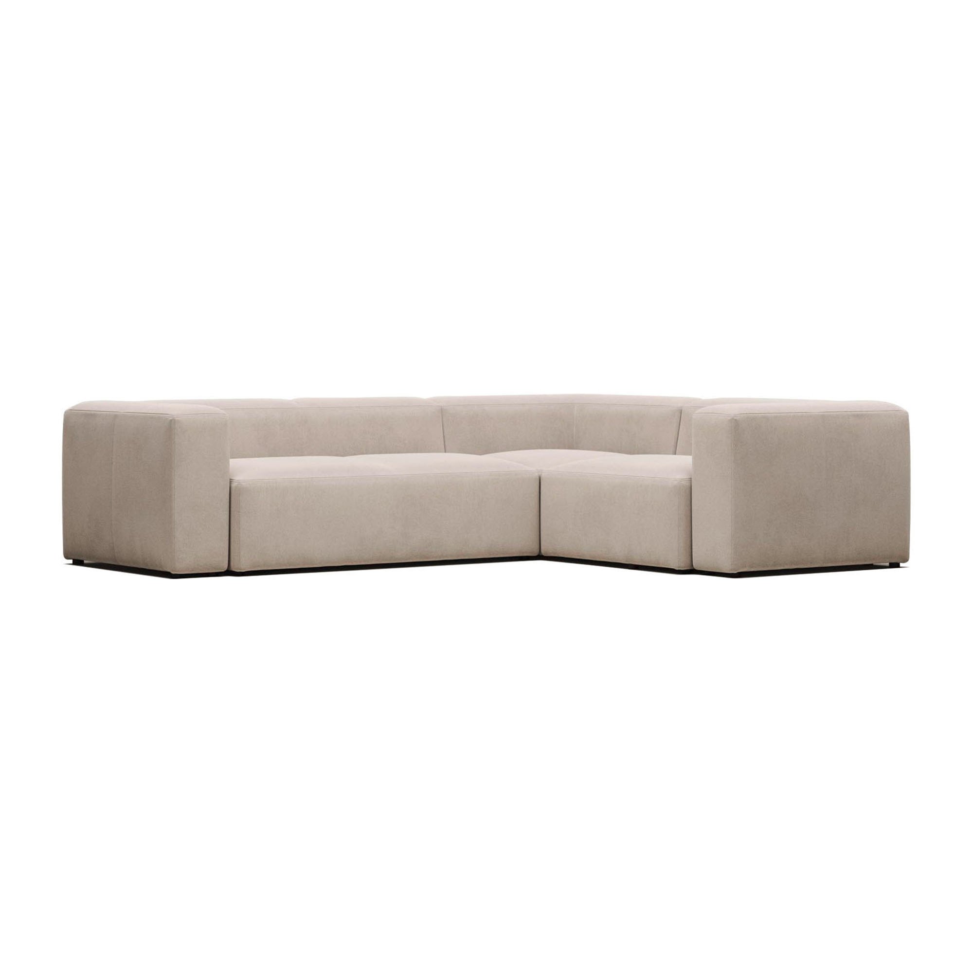 Canapé d’angle Blok 4 places beige 320 x 230 cm