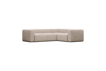 Canapé d’angle Blok 4 places beige 320 x 230 cm