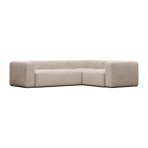 Canapé d’angle Blok 4 places beige 320 x 230 cm