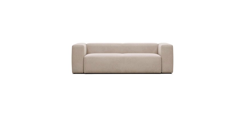 Canapé Blok 3 places beige 240 cm