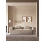 Canapé Blok 3 places beige 240 cm