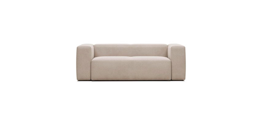 Canapé Blok 2 places beige 210 cm