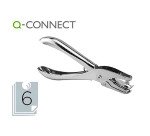 Taladrador q-connect kf18765 de tenaza metalico cromado 1 taladro abertura 6 mm capacidad 6 hojas