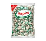 Caramelos halls respiral sabor menta eucalipto bolsa de 1 kg.