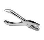 Taladrador q-connect kf18765 de tenaza metalico cromado 1 taladro abertura 6 mm capacidad 6 hojas