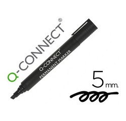 Rotulador q-connect marcador permanente punta biselada 5 mm