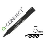 Rotulador q-connect marcador permanente punta biselada 5 mm