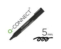 Rotulador q-connect marcador permanente punta biselada 5 mm