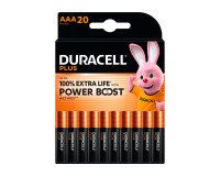Duracell Plus - Pack von 20 Alkaline-Batterien AAA/LR03 - 1,5V