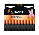 Duracell Plus - Pack de 20 piles Alcalines AA/LR06 - 1,5