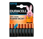 Pila Alcalina AAA - LR3 Duracell Optimum - Blister de 8