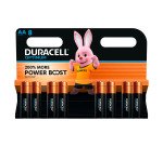 Pile alcaline AA - LR6 Duracell Optimum - Blister de 8