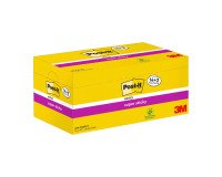 Post-it Super Sticky Notes 76 x 76 mm Canary Yellow 90 Sheets Value Pack 14 + 2 Free