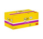 Post-it Super Sticky Notes 76 x 76 mm Canary Yellow 90 Sheets Value Pack 14 + 2 Free