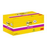 Post-it Super Sticky Notes 76 x 76 mm Canary Yellow 90 Sheets Value Pack 14 + 2 Free