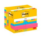 Post-it Sticky Notes 51 x 38 mm Energetic Assorted Colours 12 Pads of 100 Sheets