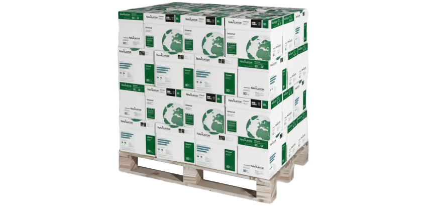 Papier Navigator Universal A4 wit 80g  - palette jetable de 200 ramettes avec 500 feuilles