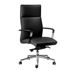 Poltrona Konica con tessuto effetto pelle