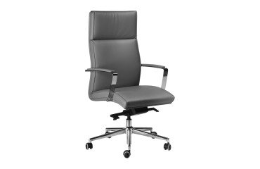 Poltrona Konica con tessuto effetto pelle