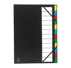 Clasificador Exacompta Ordonator 12 compartimentos a color